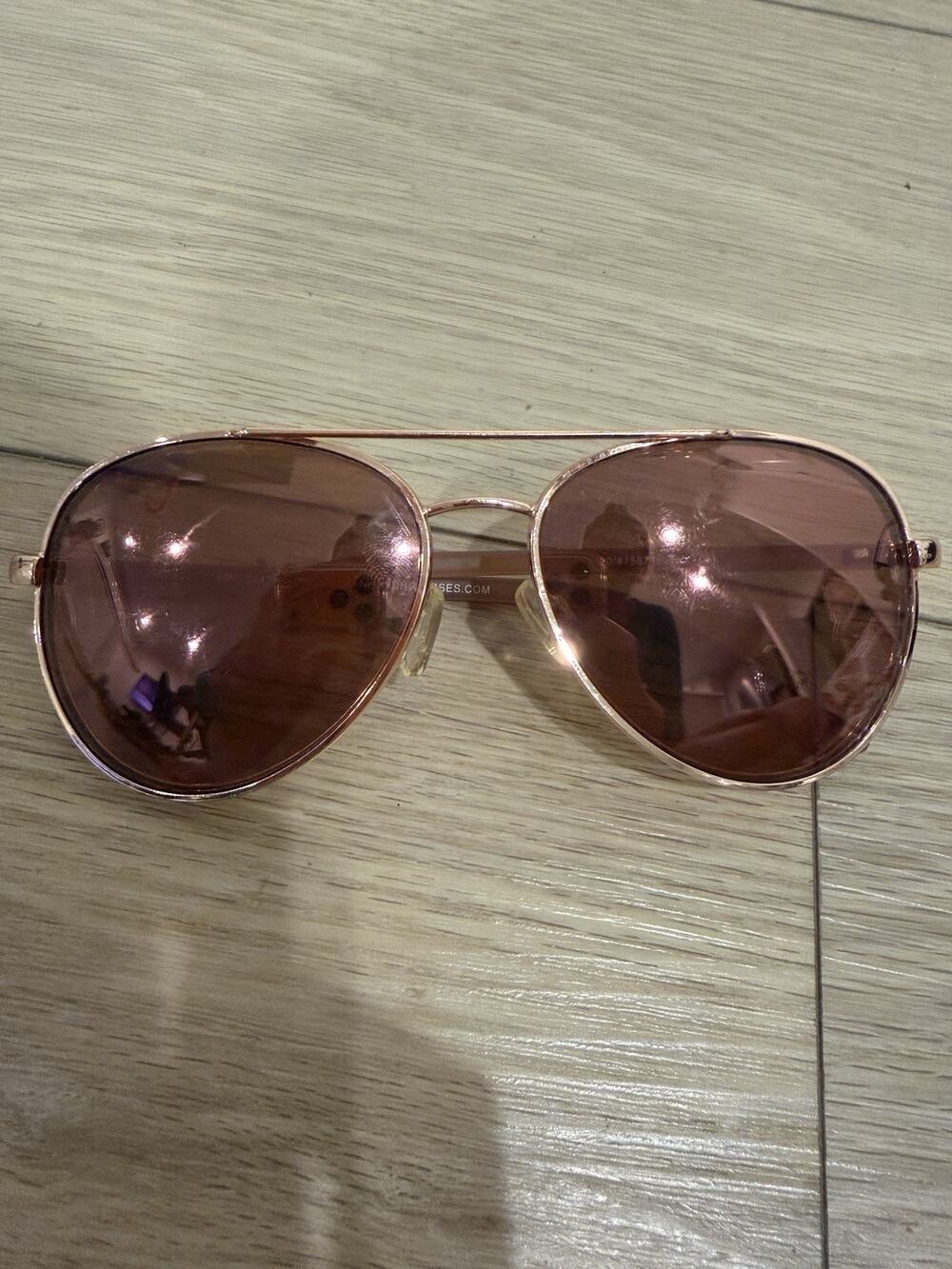 PIRANHA Rectangle Sunglasses gold metal Frame 81743